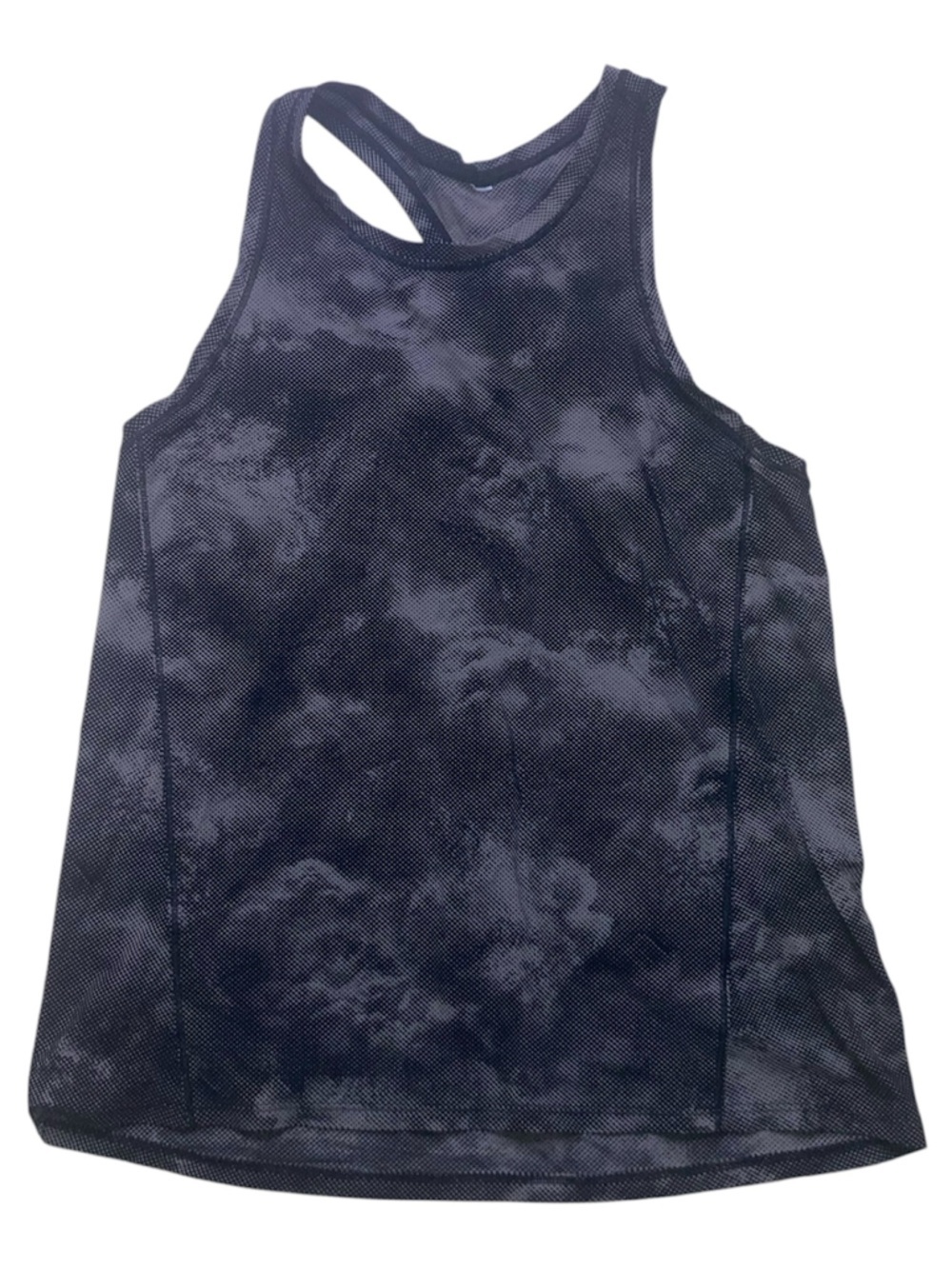Athletica Black and White Tie-Dye Racerback Tank - Picture 5 of 5
